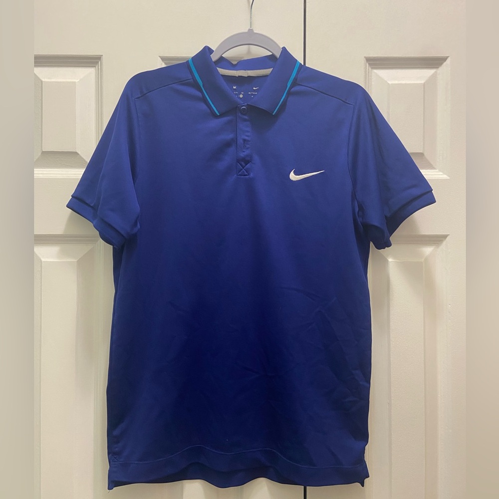 Nike Golf Sport Blue Polo Shirt